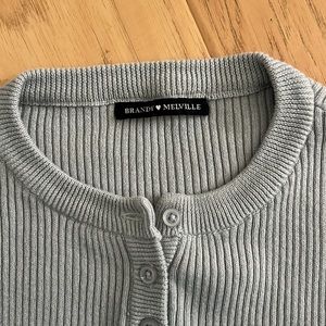 Brandy Melville, S, light blue, 100 % cotton top